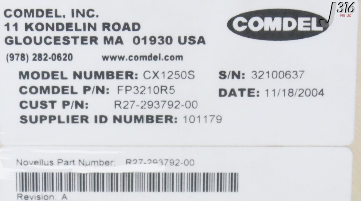 28283 COMDEL RF GEN,13.56MHZ, CX-1250S, FP3210R5 CX1250S | eBay